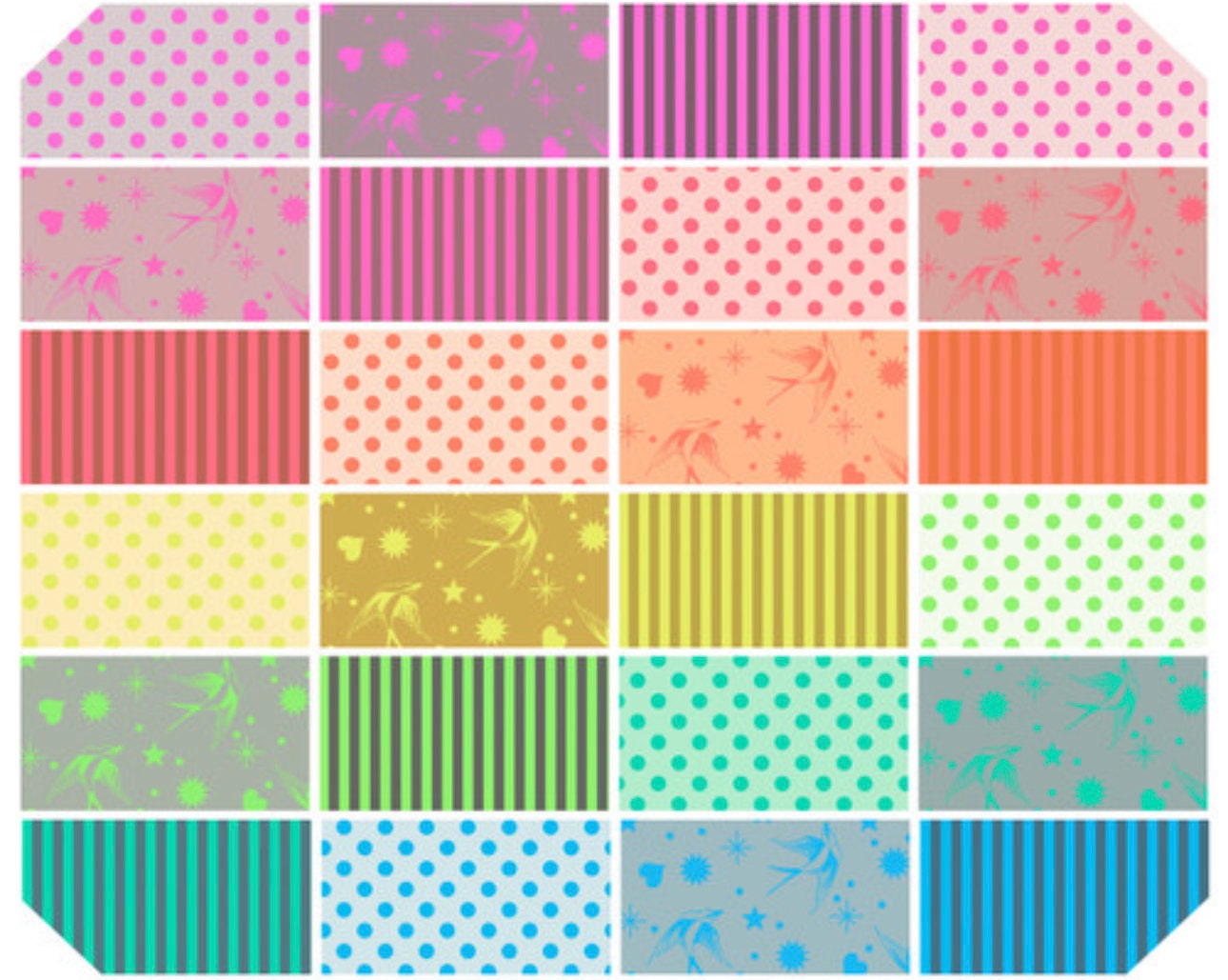 Neon True Colors - 1/2 Yard Bundle || Neon True Colors
