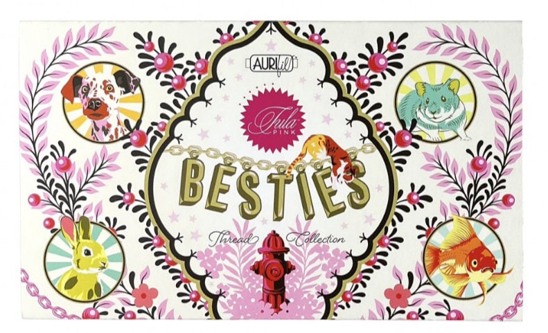 Besties by Tula Pink 20 Small Spools PREORDER SHIPS OCTOBER 2023