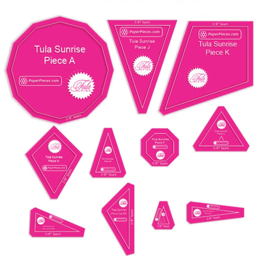 Tula Sunrise 11pc Acrylic Template Set