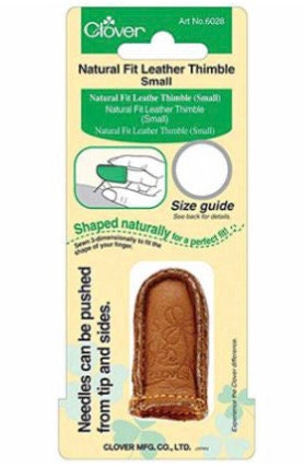 Natural Fit Leather Thimble Small